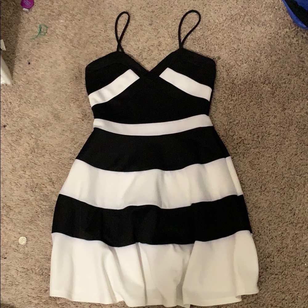 Black and white dress
